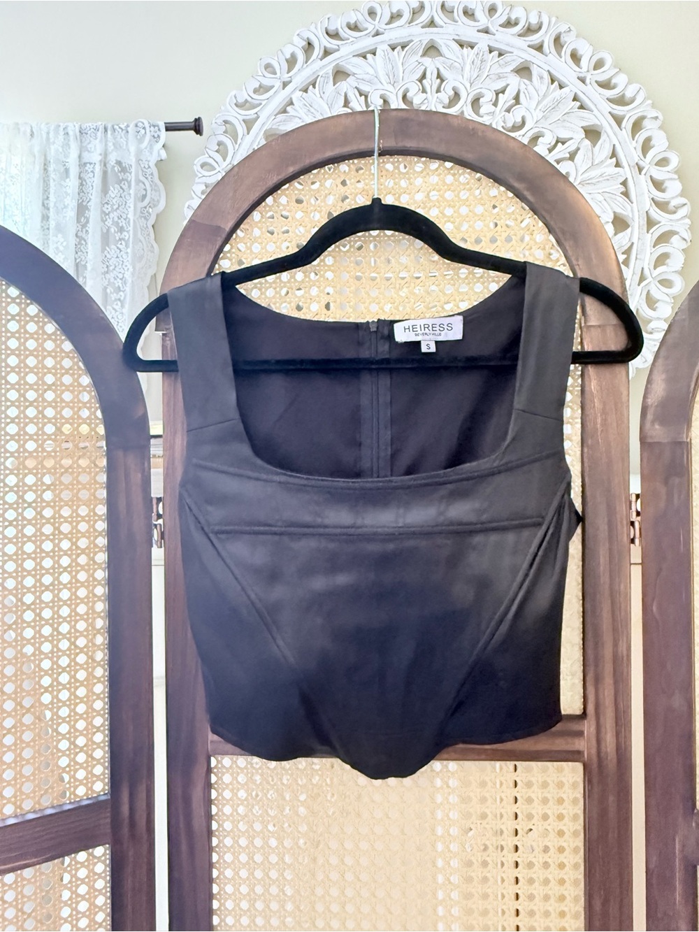 Heiress Beverly Hills Black Corset Top